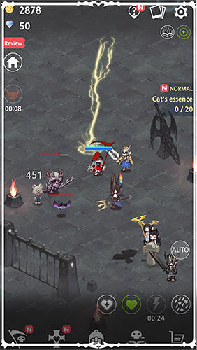 Gameplay of the Necromancer for Android phone or tablet.