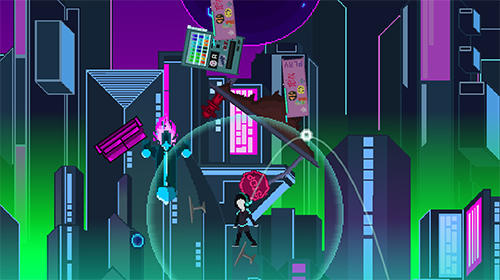Gameplay of the Neon hook for Android phone or tablet.