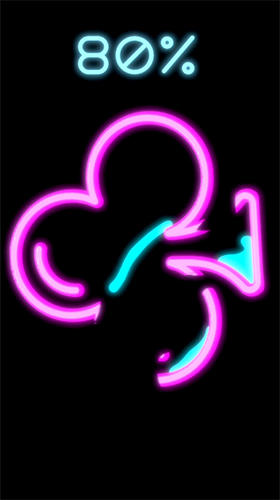 Gameplay of the Neon splash for Android phone or tablet.