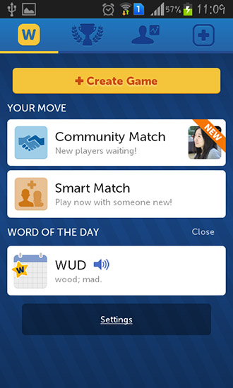 Full version of Android apk app New words with friends for tablet and phone.