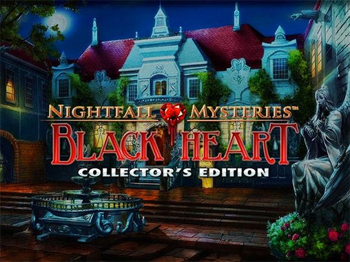 Full version of Android Adventure game apk Nightfall mysteries: Black heart collector's edition for tablet and phone.