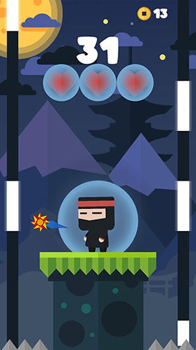 Gameplay of the Ninja break block for Android phone or tablet.