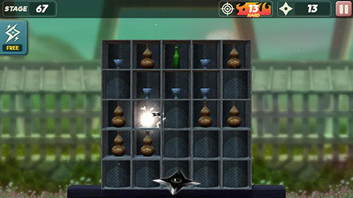 Gameplay of the Ninja star shuriken for Android phone or tablet.