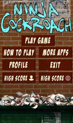 Full version of Android Arcade game apk Ninja Cockroach for tablet and phone.