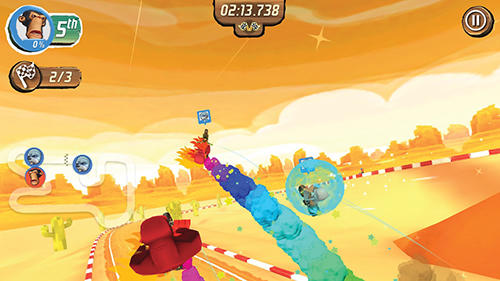 Gameplay of the Nitro chimp grand prix for Android phone or tablet.