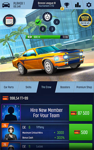 Gameplay of the Nitro racing go for Android phone or tablet.