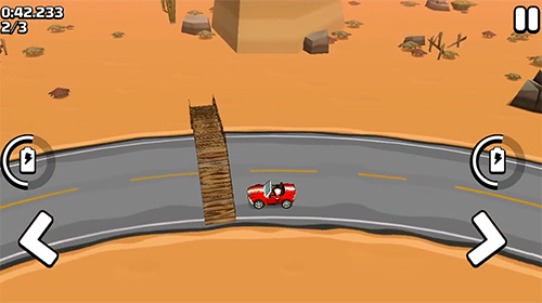 Gameplay of the Nonstop racing: Craft and race for Android phone or tablet.