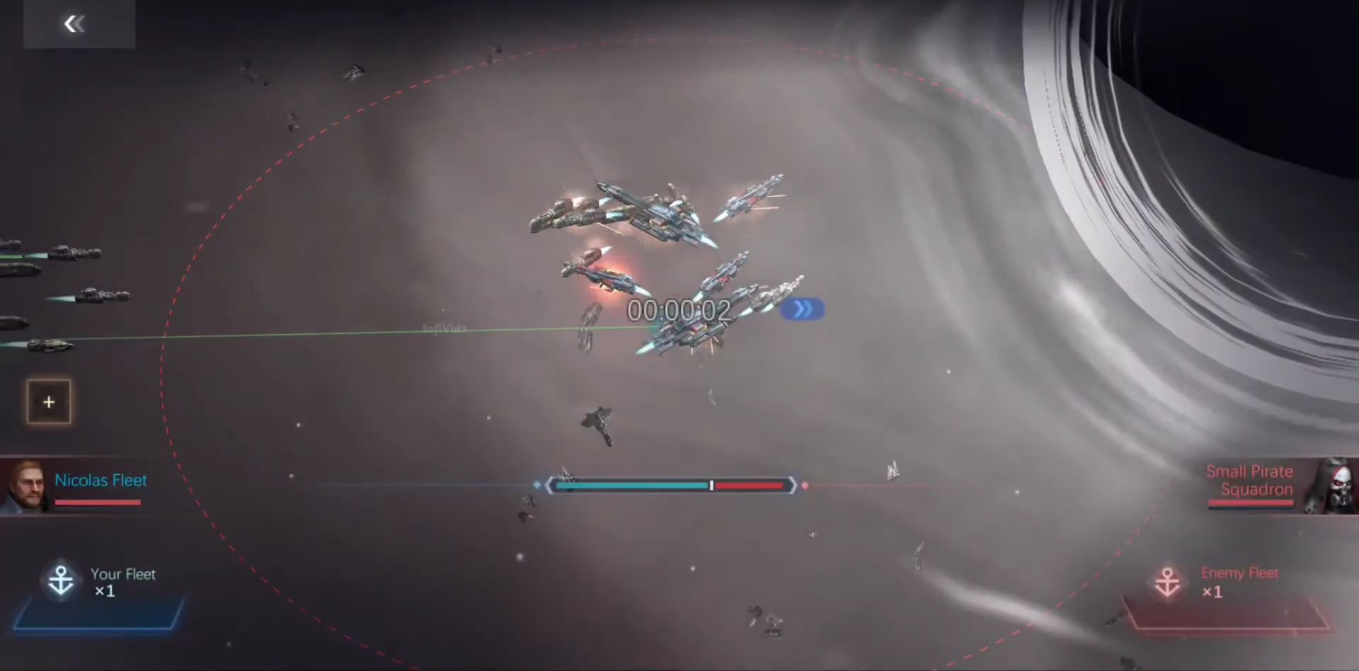 Gameplay of the Nova: Space Armada for Android phone or tablet.