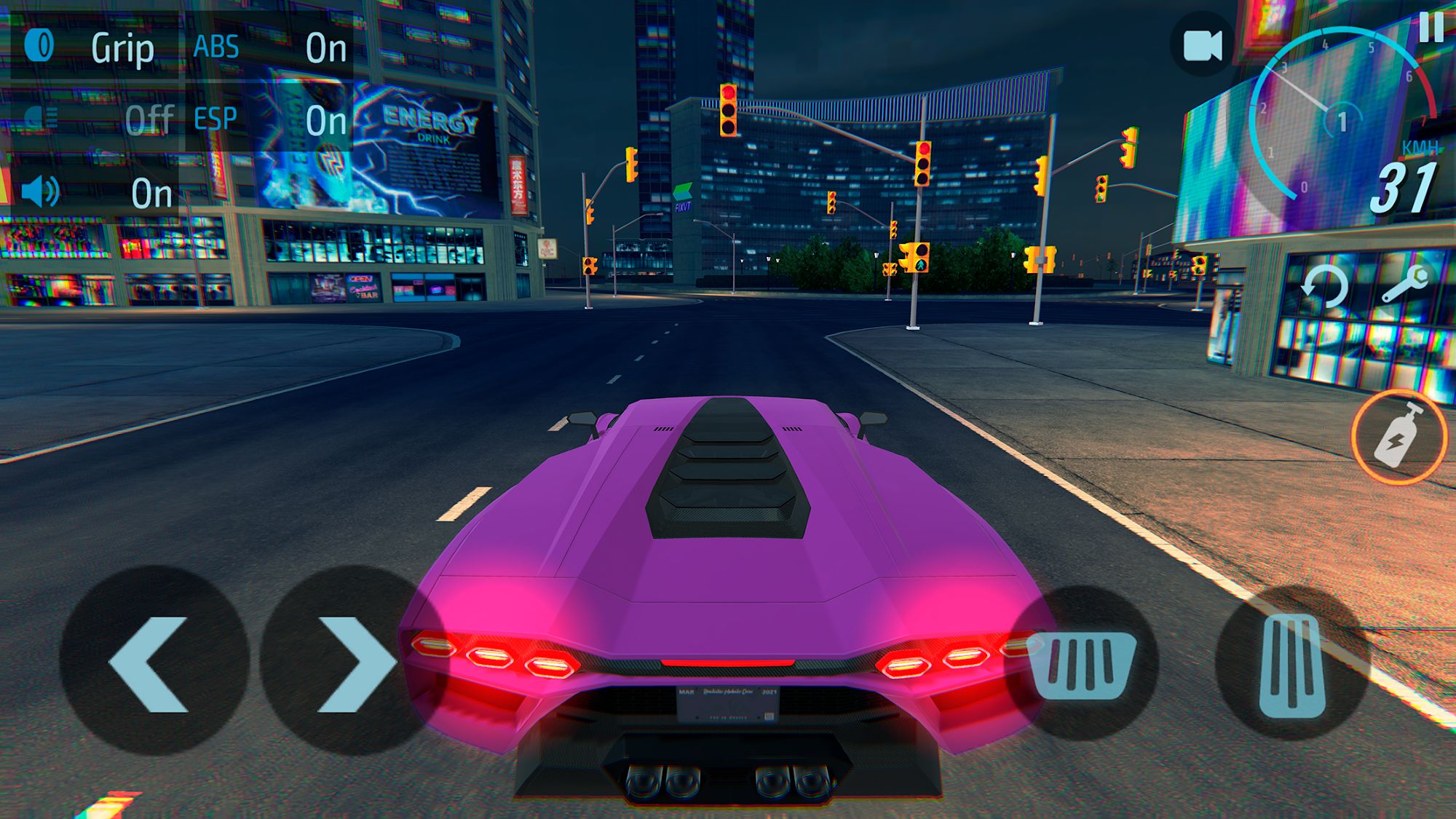 Gameplay of the NS2: Underground - car racing for Android phone or tablet.