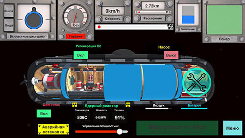 Gameplay of the Nuclear submarine inc for Android phone or tablet.