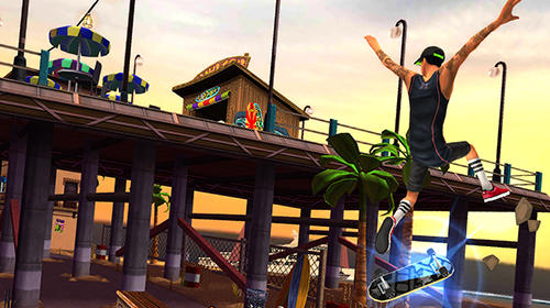 Gameplay of the Nyjah Huston: Skatelife for Android phone or tablet.