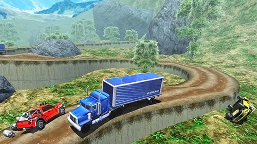 Gameplay of the Off-road pickup truck simulator for Android phone or tablet.