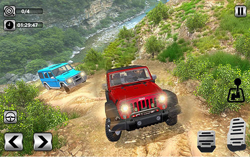 Gameplay of the Offroad jeep driving 2018: Hilly adventure driver for Android phone or tablet.