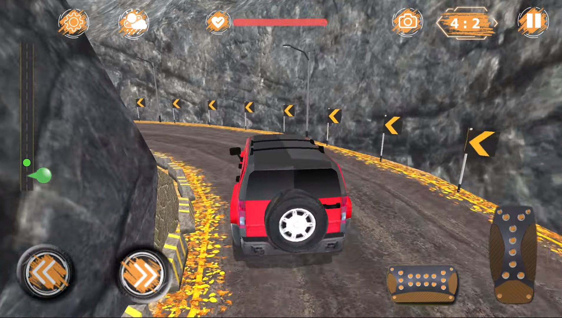 Gameplay of the Offroad Long Trailer Truck Sim for Android phone or tablet.