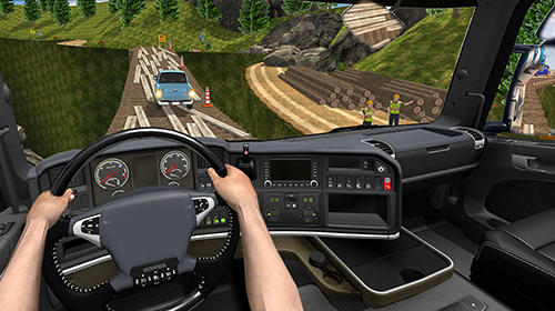 Gameplay of the Offroad truck driving simulator for Android phone or tablet.