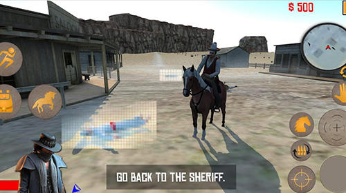 Gameplay of the Old west: Sandboxed western for Android phone or tablet.
