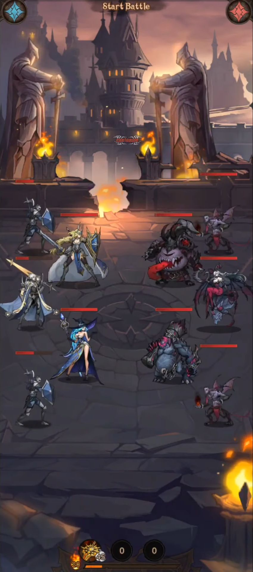Gameplay of the Omnistone Heroes for Android phone or tablet.