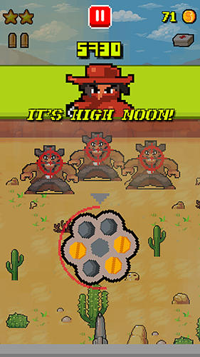 Gameplay of the One hit cowboy for Android phone or tablet.