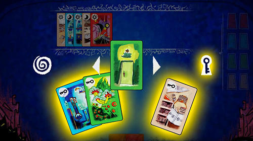 Gameplay of the Onirim: Solitaire card game for Android phone or tablet.