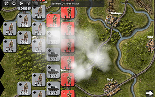 Gameplay of the Operation Typhoon: Wargame for Android phone or tablet.