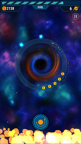 Gameplay of the Orbit leap for Android phone or tablet.