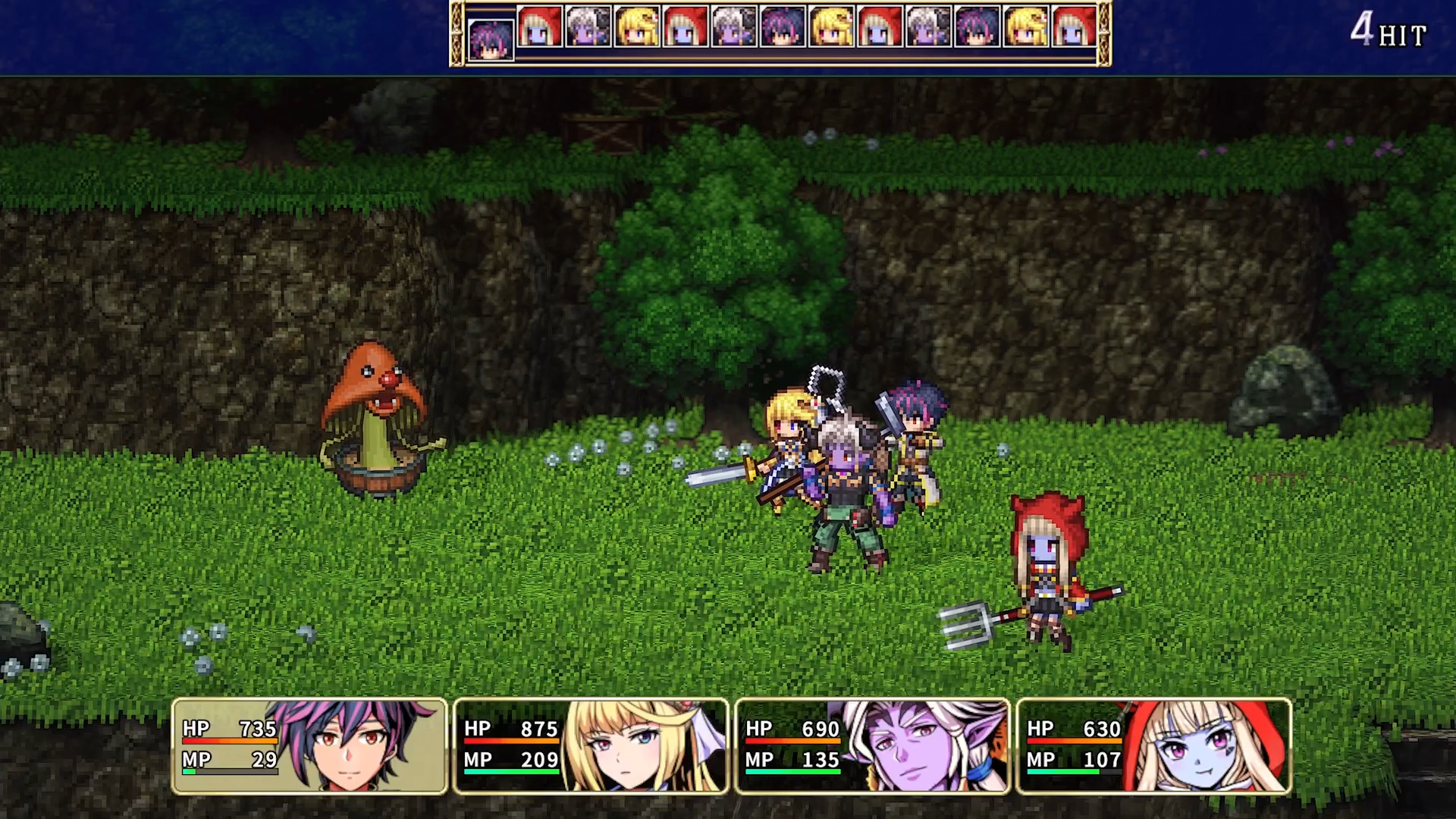 Gameplay of the RPG Isekai Rondo for Android phone or tablet.