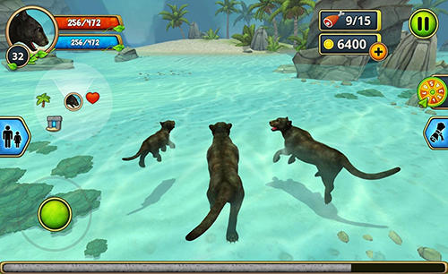 Gameplay of the Panther family sim for Android phone or tablet.