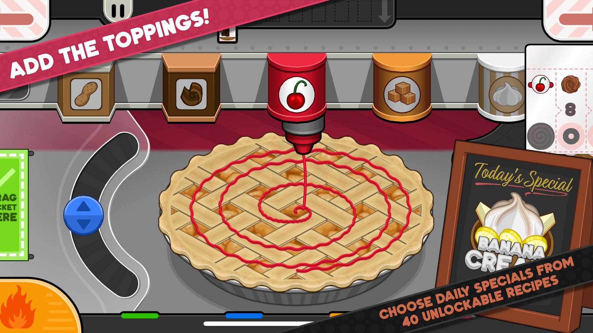 Gameplay of the Papa's Bakeria To Go! for Android phone or tablet.