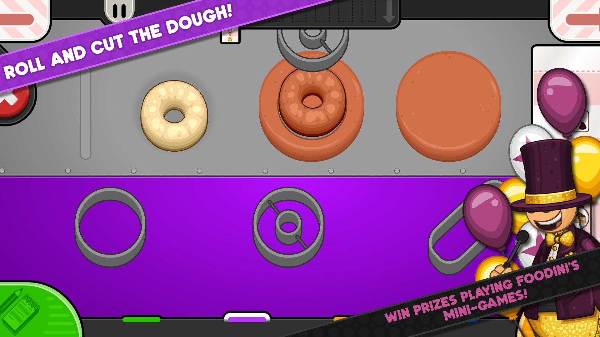 Gameplay of the Papa's Donuteria To Go! for Android phone or tablet.