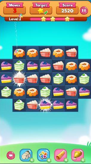 Full version of Android apk app Pastry cake: Candy match 3 for tablet and phone.