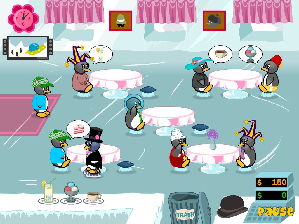 Gameplay of the Penguin Diner 2: My Restaurant for Android phone or tablet.