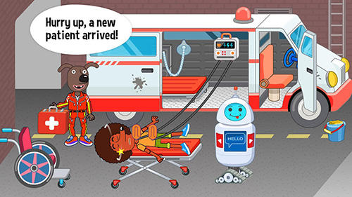 Gameplay of the Pepi hospital for Android phone or tablet.
