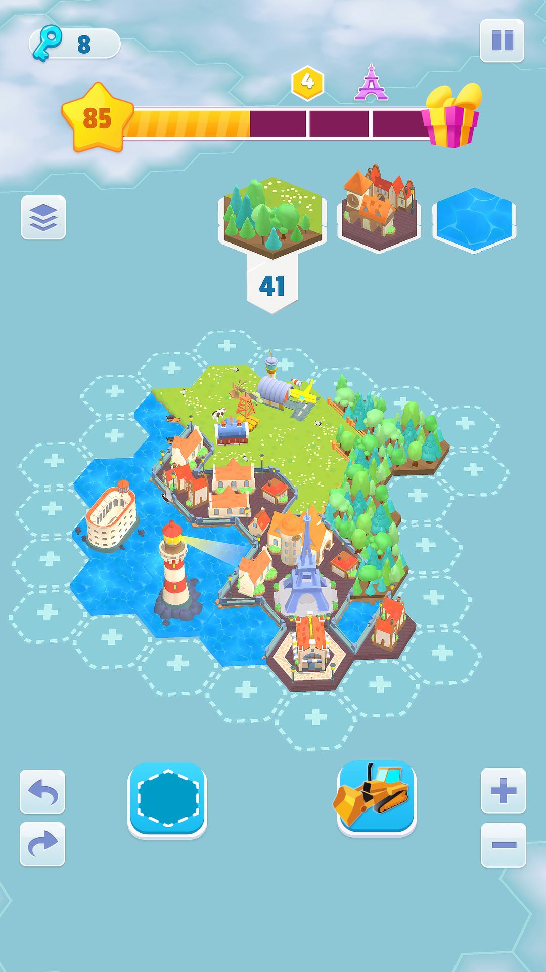 Gameplay of the Perfect Lands for Android phone or tablet.