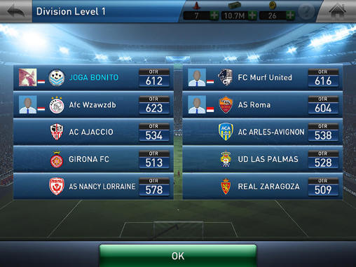Full version of Android apk app PES club manager for tablet and phone.