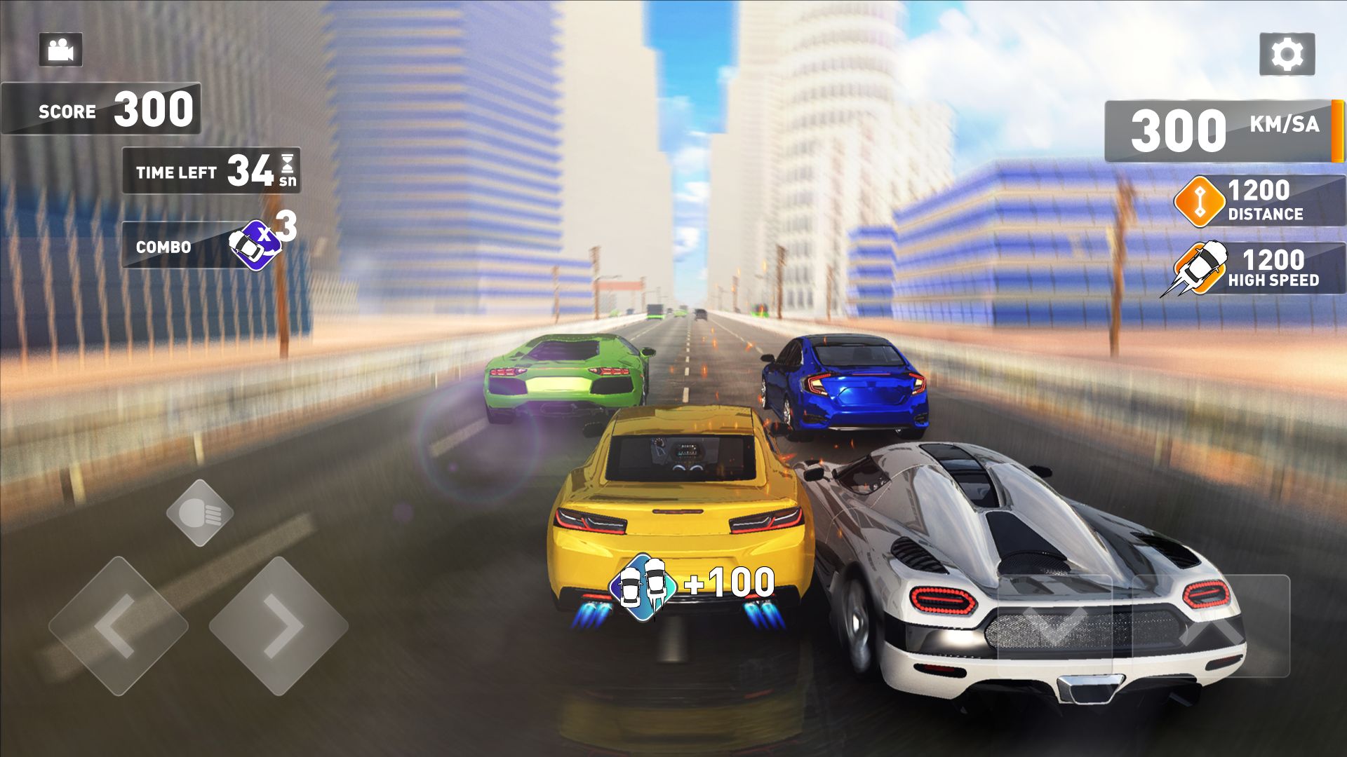 Gameplay of the PetrolHead Highway Racing for Android phone or tablet.