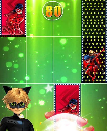 Gameplay of the Piano miraculous Ladybug: Magictiles for Android phone or tablet.