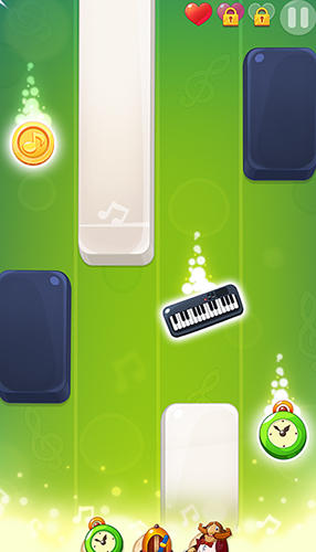 Gameplay of the Piano tales: Tap music tiles for Android phone or tablet.