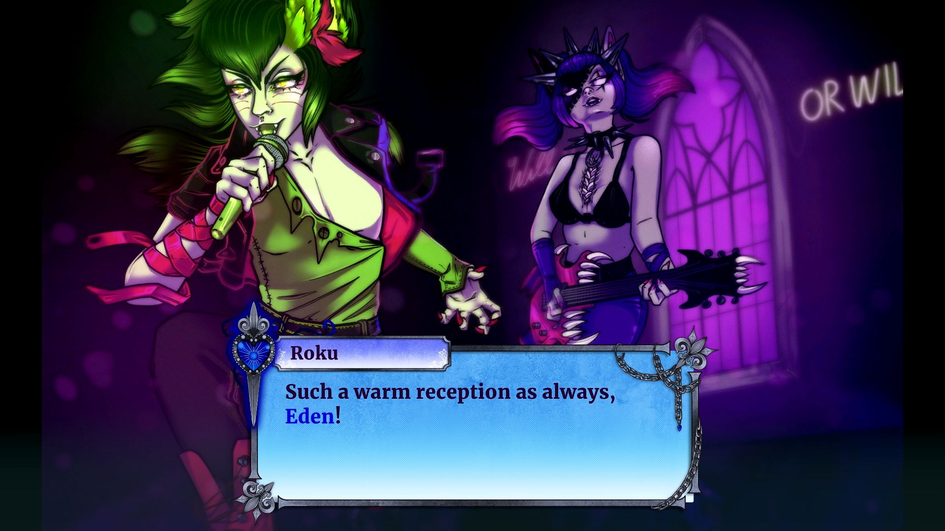 Gameplay of the Pinku Kult: Hex Mortis for Android phone or tablet.