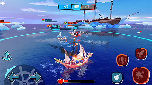 Gameplay of the Pirate code: PVP Battles at sea for Android phone or tablet.