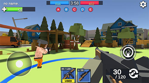 Gameplay of the Pixel block gunner online for Android phone or tablet.
