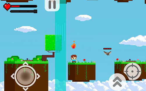 Gameplay of the Pixel legend for Android phone or tablet.