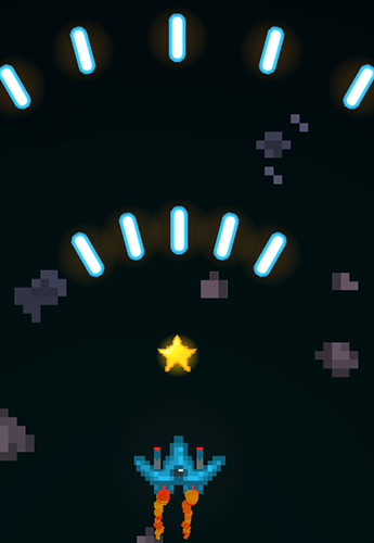 Gameplay of the Pixel space blast for Android phone or tablet.