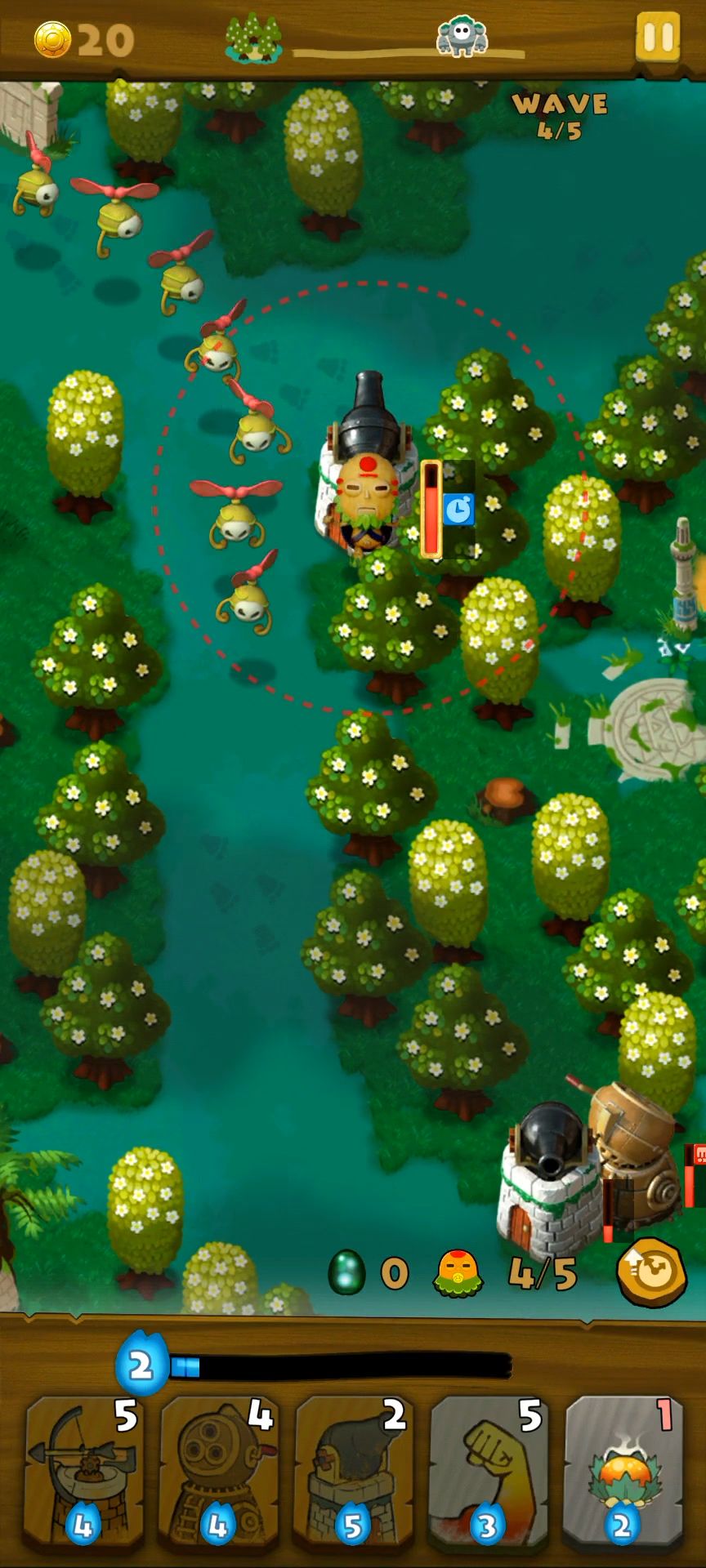 Gameplay of the PixelJunk Monsters for Android phone or tablet.
