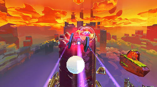 Gameplay of the PixWing: Flying retro pixel arcade for Android phone or tablet.