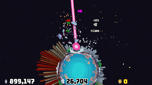 Gameplay of the Planet bash for Android phone or tablet.