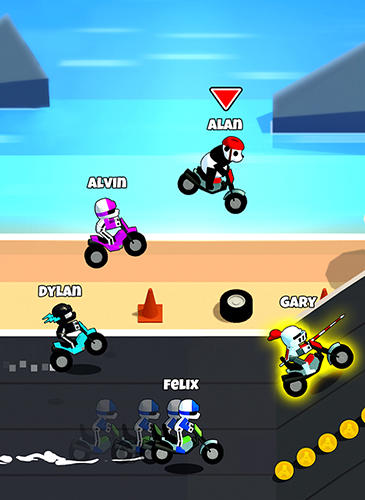 Gameplay of the Pocket bike for Android phone or tablet.