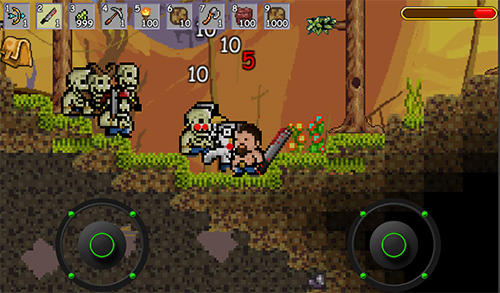 Gameplay of the Pocket craft miner for Android phone or tablet.
