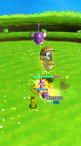 Gameplay of the Pokemon rumble rush for Android phone or tablet.