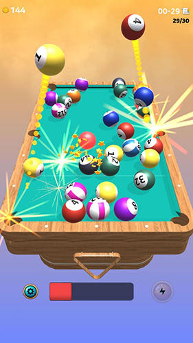 Gameplay of the Pool 2048 for Android phone or tablet.