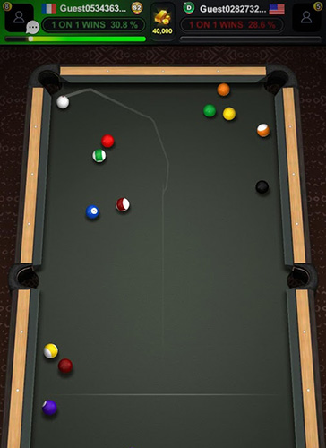 Gameplay of the Pooltime for Android phone or tablet.